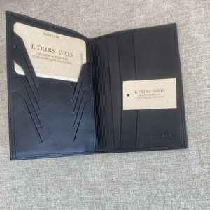 L’Ours Gris Luxury designer leather wallet - BNWT